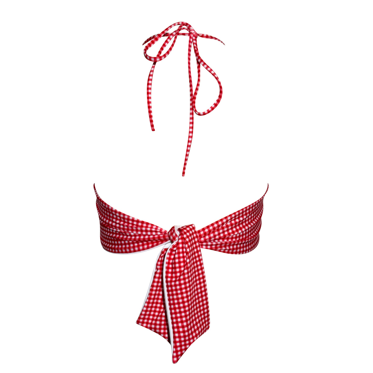Marina Tankini Top- Red Gingham