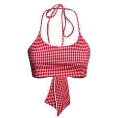 Marina Tankini Top- Red Gingham