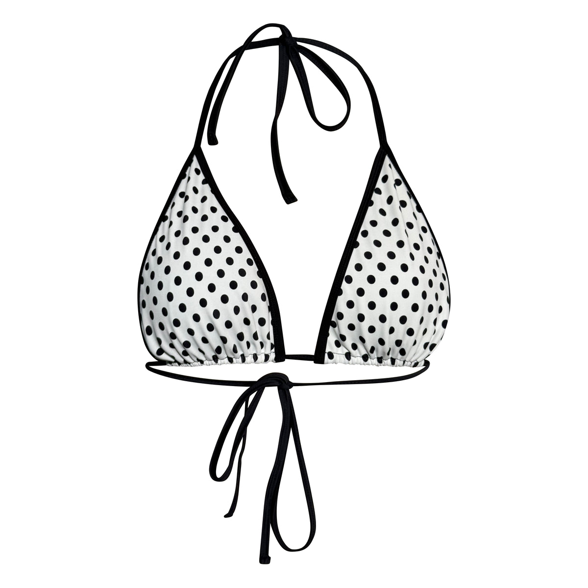 Cove Top- White & Black Polka Dot