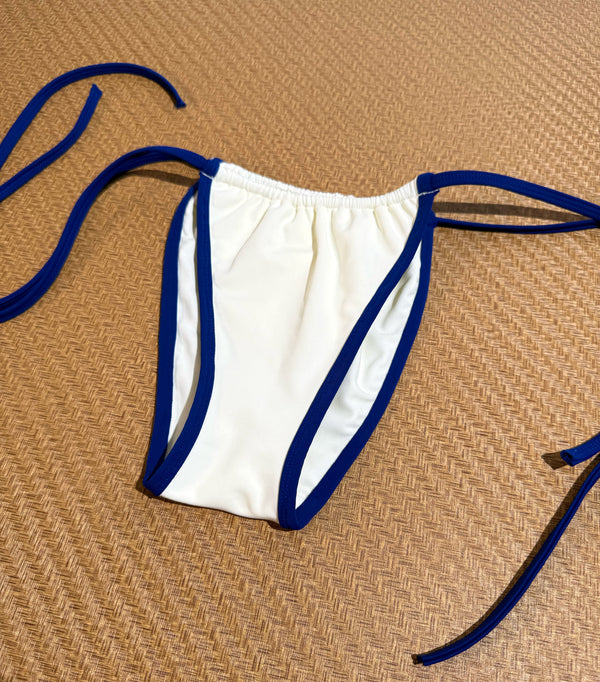 Amalfi Bottoms- White/Ocean Blue