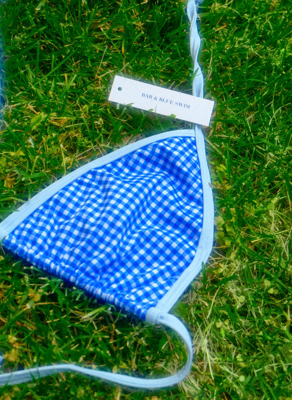 Cove Top- Blue Gingham