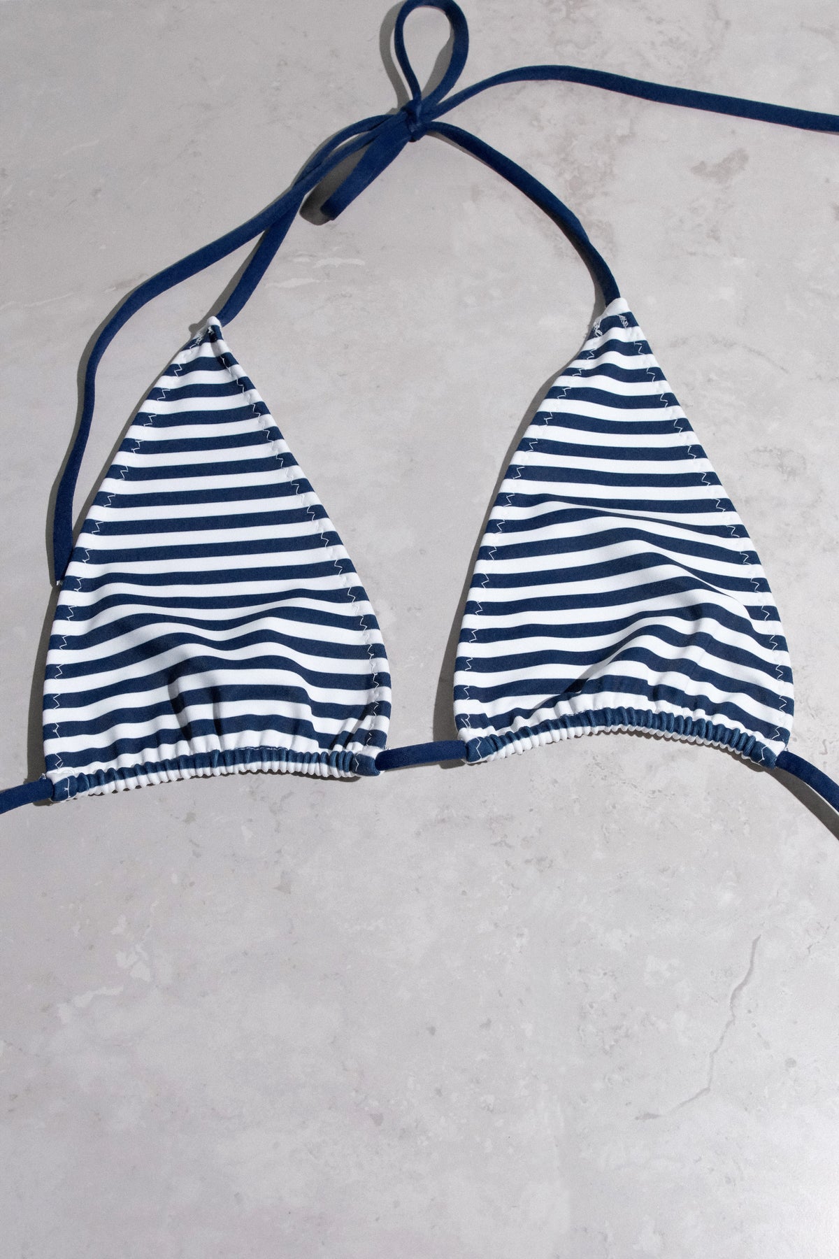 Bia Triangle Top- Navy and White Stripe