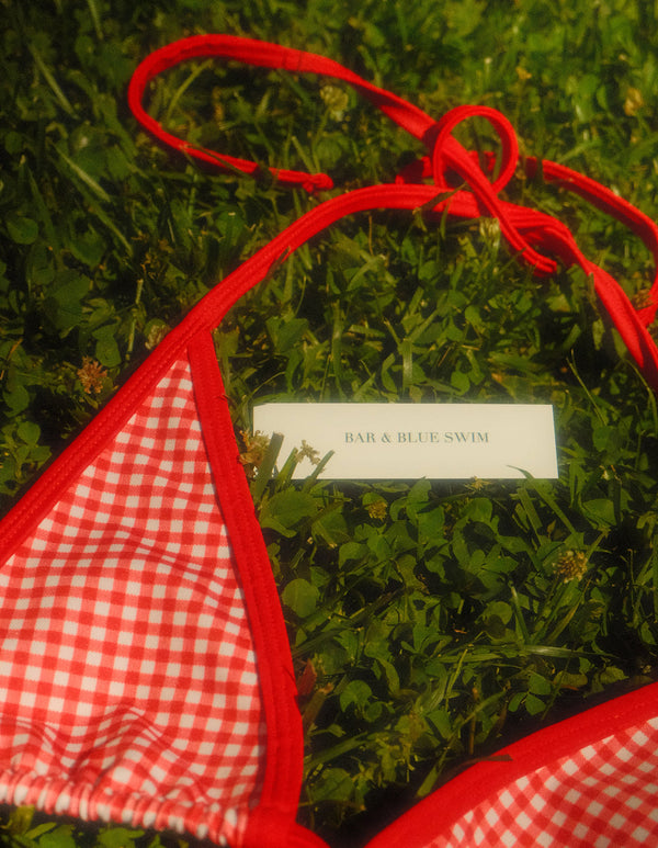 Cove Top- Red Gingham